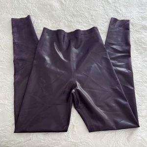 Saint Laurent latex leggings